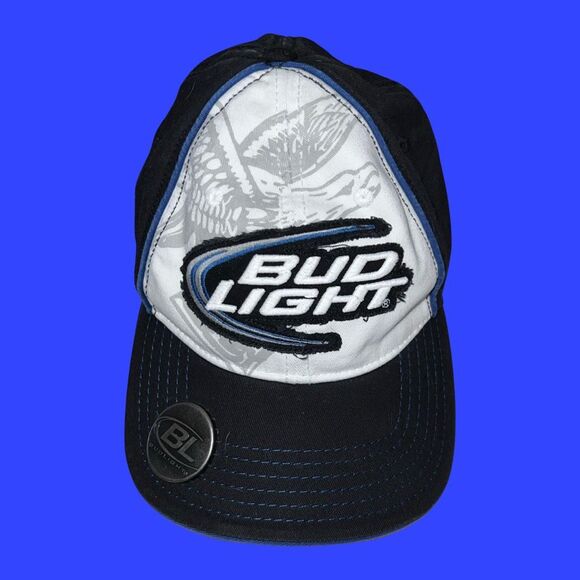 Officially Licensed Navy BUD LIGHT Snapback Hat Bottle Opener Cap FUNNY GIFT - Picture 9 of 9